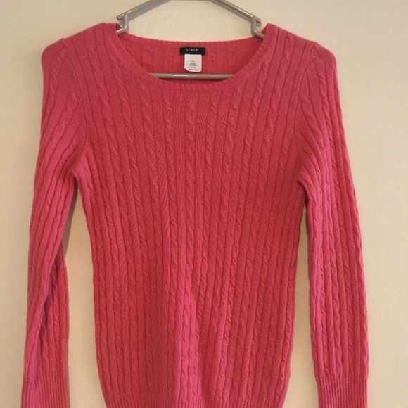 J. Crew Cable Knit Wool Cashmere Pullover Sweater - XS 85963 - Picture 2 of 6